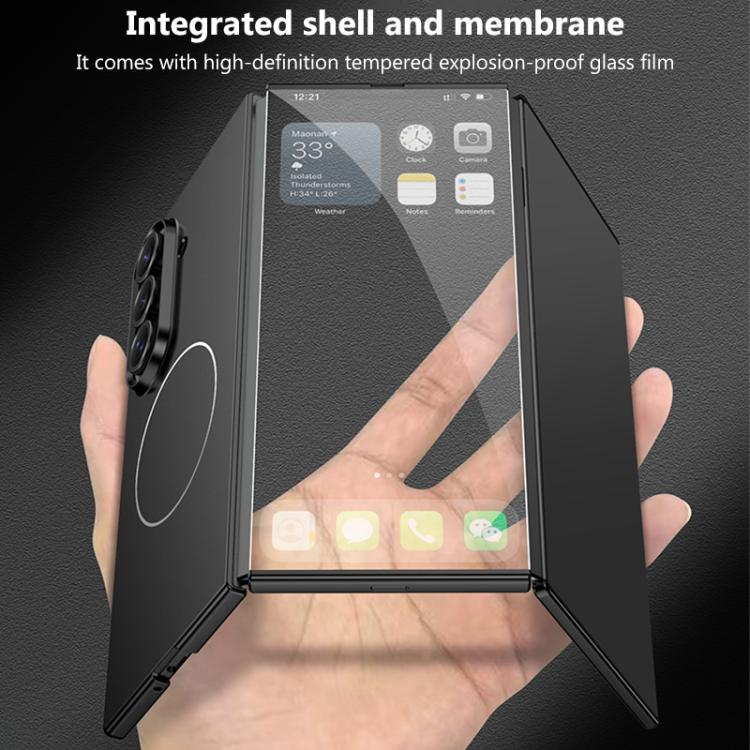 GKK Integrated Full Cover Frame Ultra-thin Magnetic Nickel Ring Phone Case, For Samsung Galaxy Z TriFold