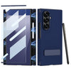 GKK Magnetic Folding Leather One-Line Rotating Holder Phone Case with Magnetic Stylus, For Samsung Galaxy Z TriFold