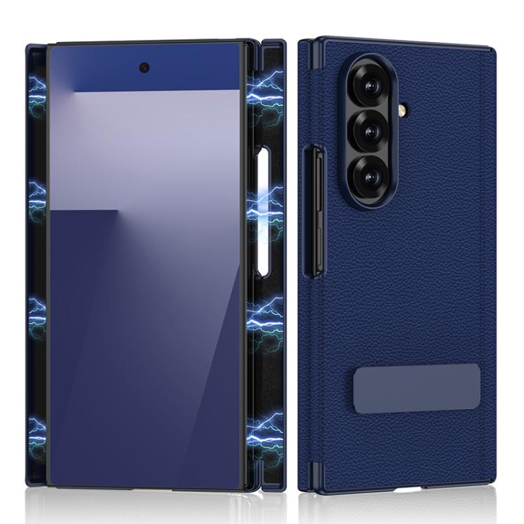 GKK Magnetic Folding Leather One-Line Rotating Holder Phone Case, For Samsung Galaxy Z TriFold