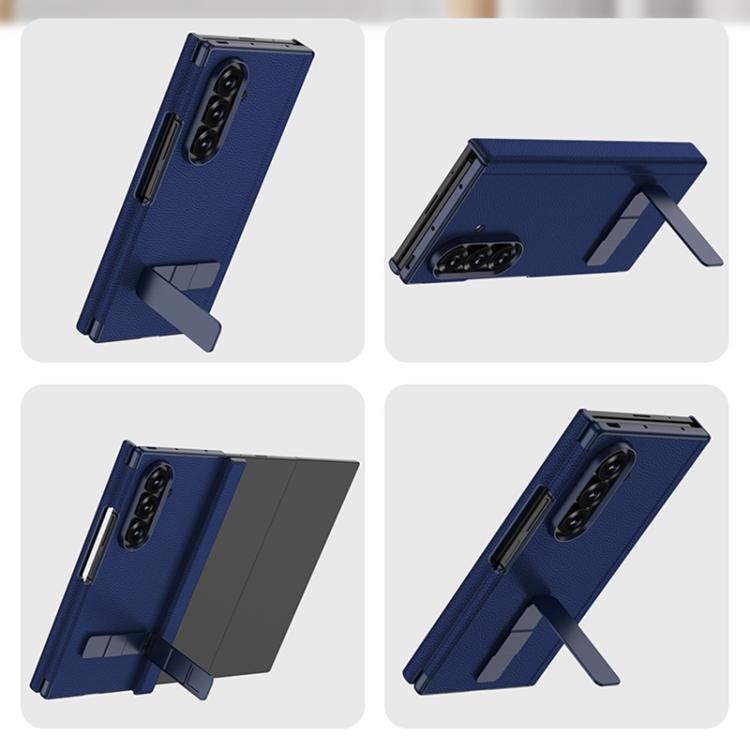 GKK Magnetic Folding Leather One-Line Rotating Holder Phone Case, For Samsung Galaxy Z TriFold
