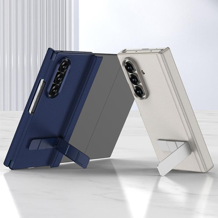 GKK Magnetic Folding Leather One-Line Rotating Holder Phone Case, For Samsung Galaxy Z TriFold