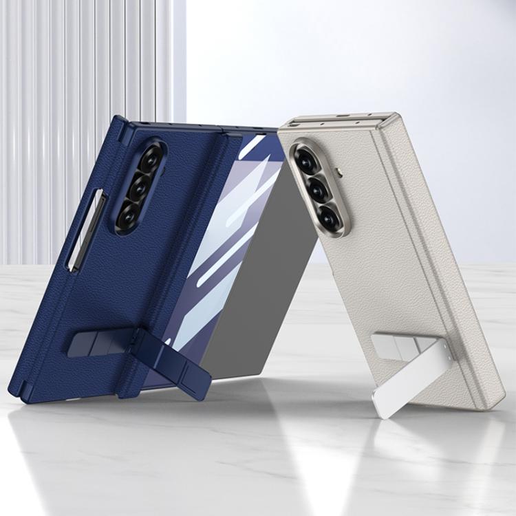 GKK Integrated Magnetic Folding Leather One-Line Rotating Holder Phone Case, For Samsung Galaxy Z TriFold