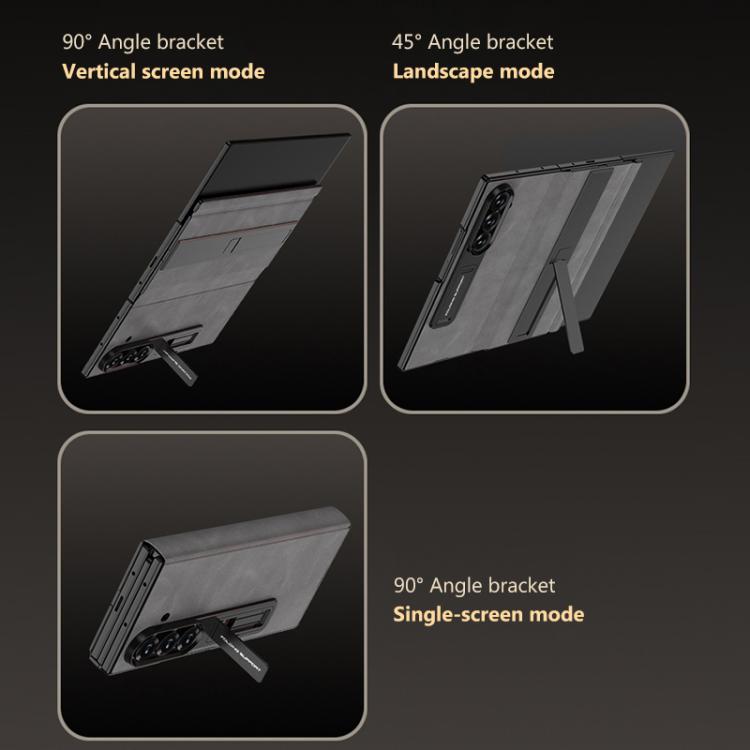 GKK Full Coverage Flip Phone Case with All Purpose Holder, For Samsung Galaxy Z TriFold