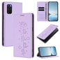 Cute Cats Embossed Magnetic RFID Vegan Leather Phone Case, For Samsung Galaxy S20+