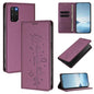 Cute Cats Embossed Magnetic RFID Vegan Leather Phone Case, For Samsung Galaxy S20+