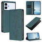 Cute Cats Embossed Magnetic RFID Vegan Leather Phone Case, For Galaxy S26 FE 5G, For Samsung Galaxy S26+ 5G, For Samsung Galaxy S26 Edge 5G, For Samsung Galaxy S26 Ultra 5G