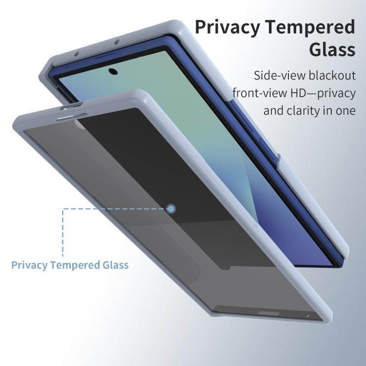 VIETAO Cool Pro Series Privacy Tempered Glass Full-Cover Guard Phone Case, For Samsung Galaxy Z Fold7 5G, For Samsung Galaxy Z Fold6 5G
