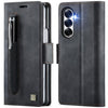 AutSpace A11 Side Buckle MagSafe Magnetic RFID Phone Leather Case, For Samsung Galaxy Z Fold7 5G