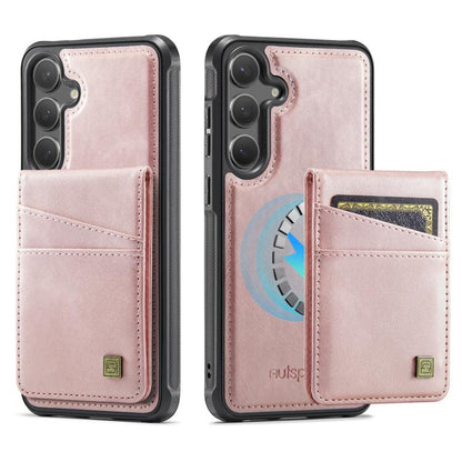 AutSpace A12 MagSafe Magnetic RFID Card Bag Phone Case, For Samsung Galaxy S26+ 5G, For Samsung Galaxy S26 Ultra 5G, For Samsung Galaxy S26 5G, For Samsung Galaxy S24 / S25 5G, For Samsung Galaxy S24+ / S25+ 5G, For Samsung Galaxy S25 Ultra 5G         ...