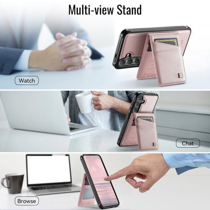 AutSpace A12 MagSafe Magnetic RFID Card Bag Phone Case, For Samsung Galaxy S26+ 5G, For Samsung Galaxy S26 Ultra 5G, For Samsung Galaxy S26 5G, For Samsung Galaxy S24 / S25 5G, For Samsung Galaxy S24+ / S25+ 5G, For Samsung Galaxy S25 Ultra 5G         ...