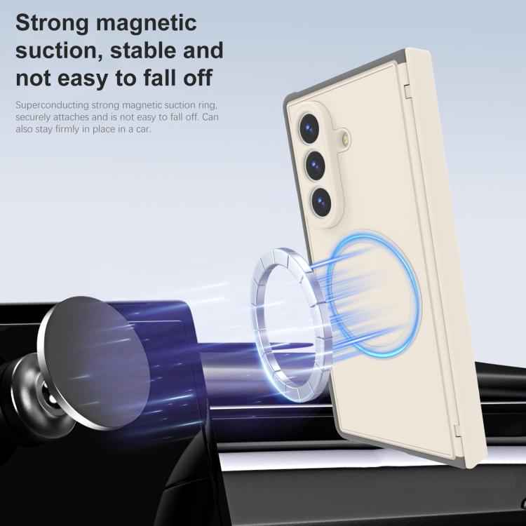 Skin-feel Magnetic 360 Rotating Holder Phone Case, For Samsung Galaxy Z Fold7 5G