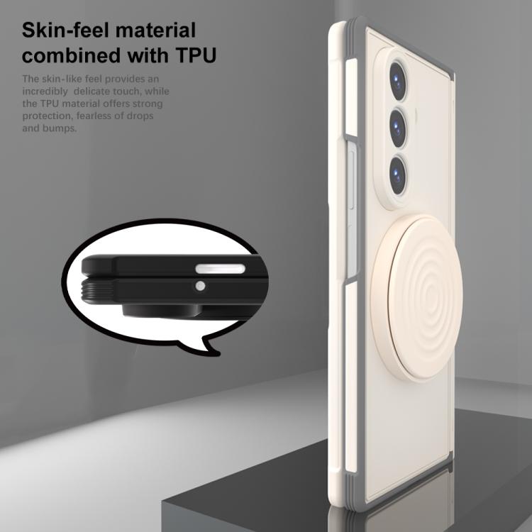 Skin-feel Magnetic 360 Rotating Holder Phone Case, For Samsung Galaxy Z Fold7 5G