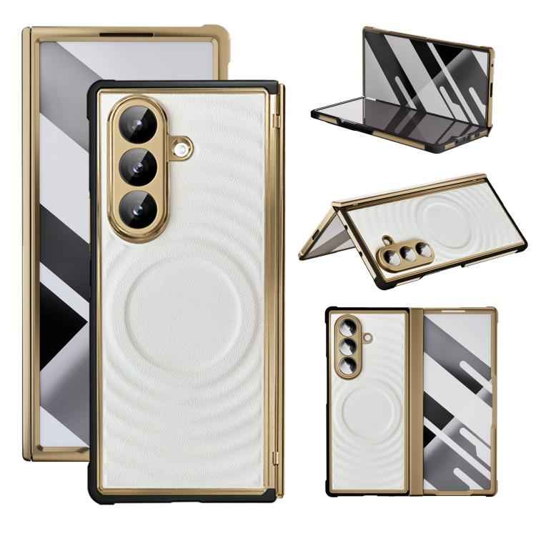 Skin-friendly Magnetic TPU + Vegan Leather Phone Case, For Samsung Galaxy Z Fold7 5G
