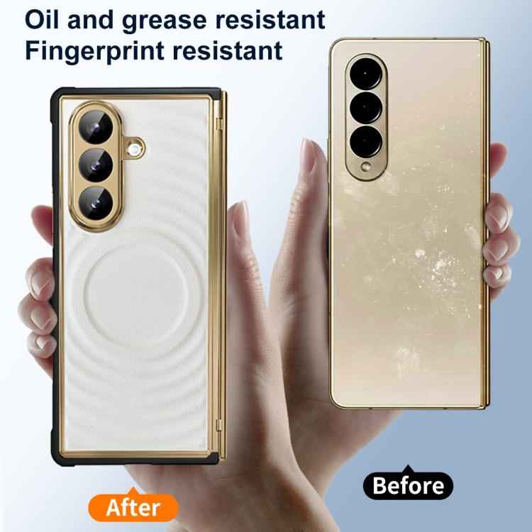 Skin-friendly Magnetic TPU + Vegan Leather Phone Case, For Samsung Galaxy Z Fold7 5G