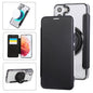 Ultra-thin Rotation Holder Magnetic Plating Vegan Leather Phone Case, For Samsung Galaxy S23 5G, For Samsung Galaxy S22 Ultra 5G, For Samsung Galaxy S22+ 5G, For Samsung Galaxy S22 5G