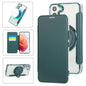 Ultra-thin Rotation Holder Magnetic Plating Vegan Leather Phone Case, For Samsung Galaxy S23 5G, For Samsung Galaxy S22 Ultra 5G, For Samsung Galaxy S22+ 5G, For Samsung Galaxy S22 5G