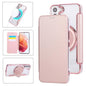Ultra-thin Rotation Holder Magnetic Plating Vegan Leather Phone Case, For Samsung Galaxy S23 5G, For Samsung Galaxy S22 Ultra 5G, For Samsung Galaxy S22+ 5G, For Samsung Galaxy S22 5G