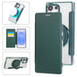Ultra-thin Rotation Holder Magnetic Plating Vegan Leather Phone Case, For Samsung Galaxy S23 5G, For Samsung Galaxy S22 Ultra 5G, For Samsung Galaxy S22+ 5G, For Samsung Galaxy S22 5G