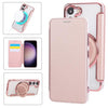 Ultra-thin Rotation Holder Magnetic Plating Vegan Leather Phone Case, For Samsung Galaxy S23 5G, For Samsung Galaxy S22 Ultra 5G, For Samsung Galaxy S22+ 5G, For Samsung Galaxy S22 5G