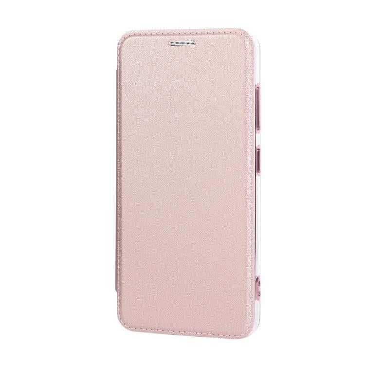 Ultra-thin Rotation Holder Magnetic Plating Vegan Leather Phone Case, For Samsung Galaxy S23 5G, For Samsung Galaxy S22 Ultra 5G, For Samsung Galaxy S22+ 5G, For Samsung Galaxy S22 5G