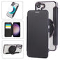 Ultra-thin Rotation Holder Magnetic Plating Vegan Leather Phone Case, For Samsung Galaxy S23 5G, For Samsung Galaxy S22 Ultra 5G, For Samsung Galaxy S22+ 5G, For Samsung Galaxy S22 5G