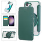 Ultra-thin Rotation Holder Magnetic Plating Vegan Leather Phone Case, For Samsung Galaxy S23 5G, For Samsung Galaxy S22 Ultra 5G, For Samsung Galaxy S22+ 5G, For Samsung Galaxy S22 5G