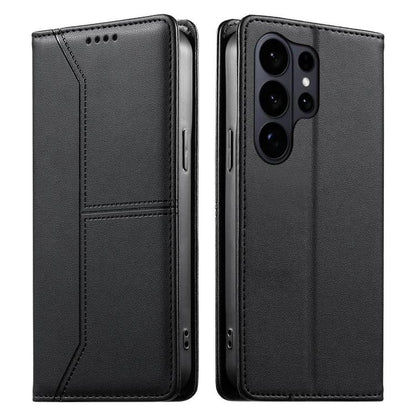 Stitched Line Magnetic RFID Vegan Leather Phone Case, For Galaxy S26 FE 5G, For Samsung Galaxy S26+ 5G, For Samsung Galaxy S26 Edge 5G, For Samsung Galaxy S26 Ultra 5G, For Samsung Galaxy S26 5G, For Samsung Galaxy S25 FE 5G                            ...