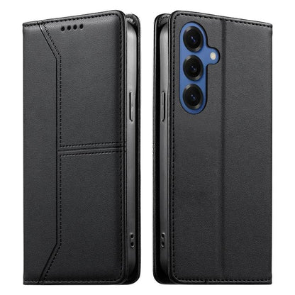 Stitched Line Magnetic RFID Vegan Leather Phone Case, For Galaxy S26 FE 5G, For Samsung Galaxy S26+ 5G, For Samsung Galaxy S26 Edge 5G, For Samsung Galaxy S26 Ultra 5G, For Samsung Galaxy S26 5G, For Samsung Galaxy S25 FE 5G                            ...