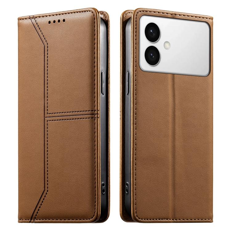 Stitched Line Magnetic RFID Vegan Leather Phone Case, For Galaxy S26 FE 5G, For Samsung Galaxy S26+ 5G, For Samsung Galaxy S26 Edge 5G, For Samsung Galaxy S26 Ultra 5G, For Samsung Galaxy S26 5G, For Samsung Galaxy S25 FE 5G                            ...