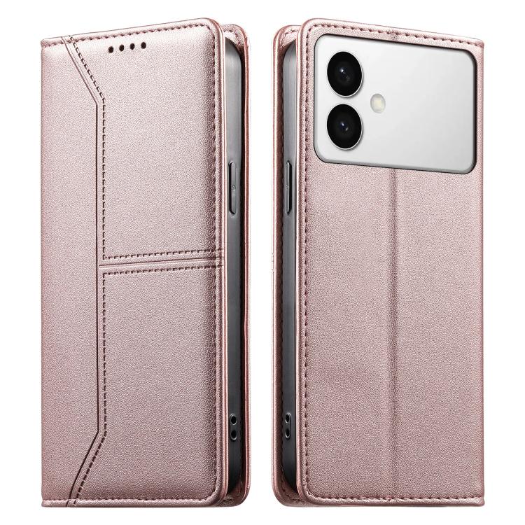 Stitched Line Magnetic RFID Vegan Leather Phone Case, For Galaxy S26 FE 5G, For Samsung Galaxy S26+ 5G, For Samsung Galaxy S26 Edge 5G, For Samsung Galaxy S26 Ultra 5G, For Samsung Galaxy S26 5G, For Samsung Galaxy S25 FE 5G                            ...
