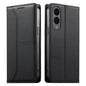 Stitched Line Magnetic RFID Vegan Leather Phone Case, For Galaxy S26 FE 5G, For Samsung Galaxy S26+ 5G, For Samsung Galaxy S26 Edge 5G, For Samsung Galaxy S26 Ultra 5G, For Samsung Galaxy S26 5G, For Samsung Galaxy S25 FE 5G                            ...