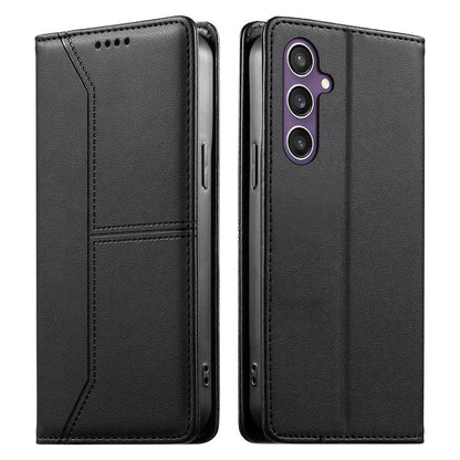 Stitched Line Magnetic RFID Vegan Leather Phone Case, For Galaxy S26 FE 5G, For Samsung Galaxy S26+ 5G, For Samsung Galaxy S26 Edge 5G, For Samsung Galaxy S26 Ultra 5G, For Samsung Galaxy S26 5G, For Samsung Galaxy S25 FE 5G                            ...