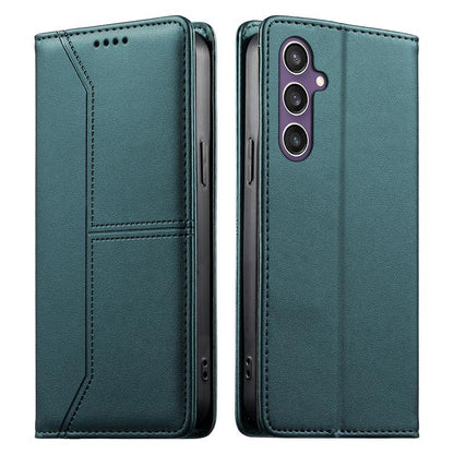 Stitched Line Magnetic RFID Vegan Leather Phone Case, For Galaxy S26 FE 5G, For Samsung Galaxy S26+ 5G, For Samsung Galaxy S26 Edge 5G, For Samsung Galaxy S26 Ultra 5G, For Samsung Galaxy S26 5G, For Samsung Galaxy S25 FE 5G                            ...