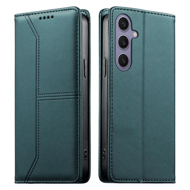 Stitched Line Magnetic RFID Vegan Leather Phone Case, For Galaxy S26 FE 5G, For Samsung Galaxy S26+ 5G, For Samsung Galaxy S26 Edge 5G, For Samsung Galaxy S26 Ultra 5G, For Samsung Galaxy S26 5G, For Samsung Galaxy S25 FE 5G                            ...