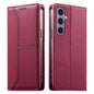 Stitched Line Magnetic RFID Vegan Leather Phone Case, For Galaxy S26 FE 5G, For Samsung Galaxy S26+ 5G, For Samsung Galaxy S26 Edge 5G, For Samsung Galaxy S26 Ultra 5G, For Samsung Galaxy S26 5G, For Samsung Galaxy S25 FE 5G                            ...