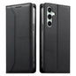 Stitched Line Magnetic RFID Vegan Leather Phone Case, For Samsung Galaxy S25 Ultra 5G, For Samsung Galaxy S24 FE 5G, For Samsung Galaxy S24 Ultra 5G, For Samsung Galaxy S23 FE 5G, For Samsung Galaxy S23 Ultra 5G, For Samsung Galaxy S23+ 5G             ...