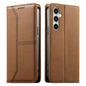 Stitched Line Magnetic RFID Vegan Leather Phone Case, For Samsung Galaxy S25 Ultra 5G, For Samsung Galaxy S24 FE 5G, For Samsung Galaxy S24 Ultra 5G, For Samsung Galaxy S23 FE 5G, For Samsung Galaxy S23 Ultra 5G, For Samsung Galaxy S23+ 5G             ...