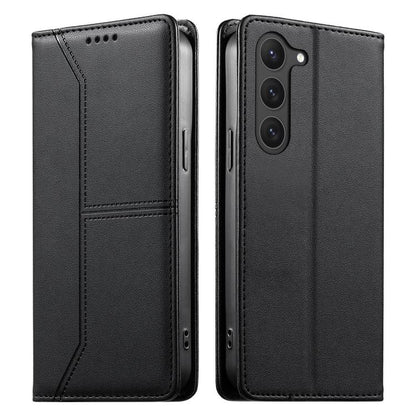 Stitched Line Magnetic RFID Vegan Leather Phone Case, For Samsung Galaxy S25 Ultra 5G, For Samsung Galaxy S24 FE 5G, For Samsung Galaxy S24 Ultra 5G, For Samsung Galaxy S23 FE 5G, For Samsung Galaxy S23 Ultra 5G, For Samsung Galaxy S23+ 5G             ...