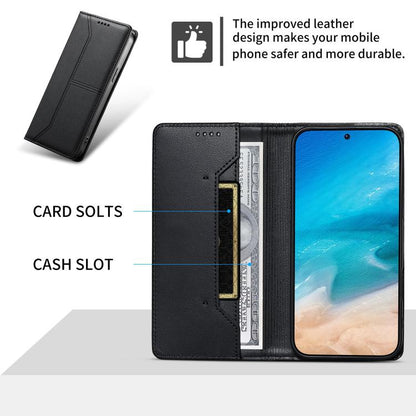 Stitched Line Magnetic RFID Vegan Leather Phone Case, For Samsung Galaxy S22+ 5G, For Samsung Galaxy S22 5G, For Samsung Galaxy S21 FE 5G, For Samsung Galaxy S21 5G, For Samsung Galaxy S21+ 5G, For Samsung Galaxy S21 Ultra 5G, For Samsung Galaxy S20 Ul...