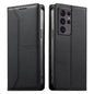 Stitched Line Magnetic RFID Vegan Leather Phone Case, For Samsung Galaxy S22+ 5G, For Samsung Galaxy S22 5G, For Samsung Galaxy S21 FE 5G, For Samsung Galaxy S21 5G, For Samsung Galaxy S21+ 5G, For Samsung Galaxy S21 Ultra 5G, For Samsung Galaxy S20 Ul...