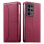 Stitched Line Magnetic RFID Vegan Leather Phone Case, For Samsung Galaxy S22+ 5G, For Samsung Galaxy S22 5G, For Samsung Galaxy S21 FE 5G, For Samsung Galaxy S21 5G, For Samsung Galaxy S21+ 5G, For Samsung Galaxy S21 Ultra 5G, For Samsung Galaxy S20 Ul...