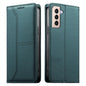 Stitched Line Magnetic RFID Vegan Leather Phone Case, For Samsung Galaxy S22+ 5G, For Samsung Galaxy S22 5G, For Samsung Galaxy S21 FE 5G, For Samsung Galaxy S21 5G, For Samsung Galaxy S21+ 5G, For Samsung Galaxy S21 Ultra 5G, For Samsung Galaxy S20 Ul...