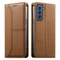 Stitched Line Magnetic RFID Vegan Leather Phone Case, For Samsung Galaxy S22+ 5G, For Samsung Galaxy S22 5G, For Samsung Galaxy S21 FE 5G, For Samsung Galaxy S21 5G, For Samsung Galaxy S21+ 5G, For Samsung Galaxy S21 Ultra 5G, For Samsung Galaxy S20 Ul...