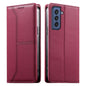 Stitched Line Magnetic RFID Vegan Leather Phone Case, For Samsung Galaxy S22+ 5G, For Samsung Galaxy S22 5G, For Samsung Galaxy S21 FE 5G, For Samsung Galaxy S21 5G, For Samsung Galaxy S21+ 5G, For Samsung Galaxy S21 Ultra 5G, For Samsung Galaxy S20 Ul...