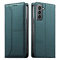 Stitched Line Magnetic RFID Vegan Leather Phone Case, For Samsung Galaxy S22+ 5G, For Samsung Galaxy S22 5G, For Samsung Galaxy S21 FE 5G, For Samsung Galaxy S21 5G, For Samsung Galaxy S21+ 5G, For Samsung Galaxy S21 Ultra 5G, For Samsung Galaxy S20 Ul...
