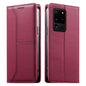Stitched Line Magnetic RFID Vegan Leather Phone Case, For Samsung Galaxy S22+ 5G, For Samsung Galaxy S22 5G, For Samsung Galaxy S21 FE 5G, For Samsung Galaxy S21 5G, For Samsung Galaxy S21+ 5G, For Samsung Galaxy S21 Ultra 5G, For Samsung Galaxy S20 Ul...
