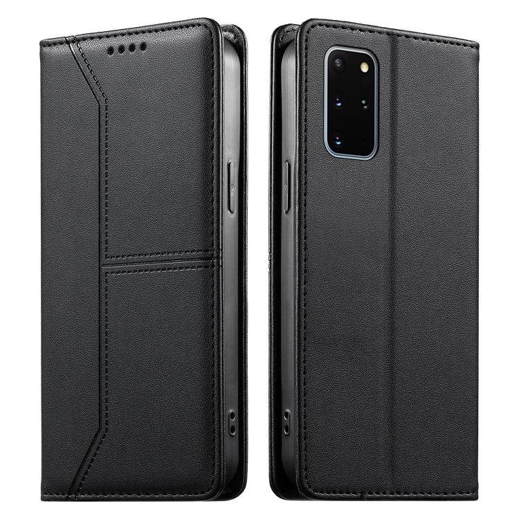 Stitched Line Magnetic RFID Vegan Leather Phone Case, For Samsung Galaxy S22+ 5G, For Samsung Galaxy S22 5G, For Samsung Galaxy S21 FE 5G, For Samsung Galaxy S21 5G, For Samsung Galaxy S21+ 5G, For Samsung Galaxy S21 Ultra 5G, For Samsung Galaxy S20 Ul...