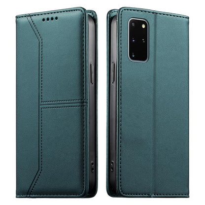 Stitched Line Magnetic RFID Vegan Leather Phone Case, For Samsung Galaxy S22+ 5G, For Samsung Galaxy S22 5G, For Samsung Galaxy S21 FE 5G, For Samsung Galaxy S21 5G, For Samsung Galaxy S21+ 5G, For Samsung Galaxy S21 Ultra 5G, For Samsung Galaxy S20 Ul...