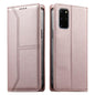 Stitched Line Magnetic RFID Vegan Leather Phone Case, For Samsung Galaxy S22+ 5G, For Samsung Galaxy S22 5G, For Samsung Galaxy S21 FE 5G, For Samsung Galaxy S21 5G, For Samsung Galaxy S21+ 5G, For Samsung Galaxy S21 Ultra 5G, For Samsung Galaxy S20 Ul...