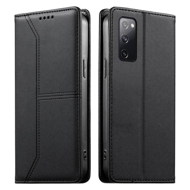 Stitched Line Magnetic RFID Vegan Leather Phone Case, For Samsung Galaxy S25 Ultra 5G, For Samsung Galaxy S24 FE 5G, For Samsung Galaxy S24 Ultra 5G, For Samsung Galaxy S23 FE 5G, For Samsung Galaxy S23 Ultra 5G, For Samsung Galaxy S23+ 5G             ...